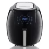 GoWISE USA 8-in-1 5.8 Qt. Black Electric Air Fryer with Recipe Book