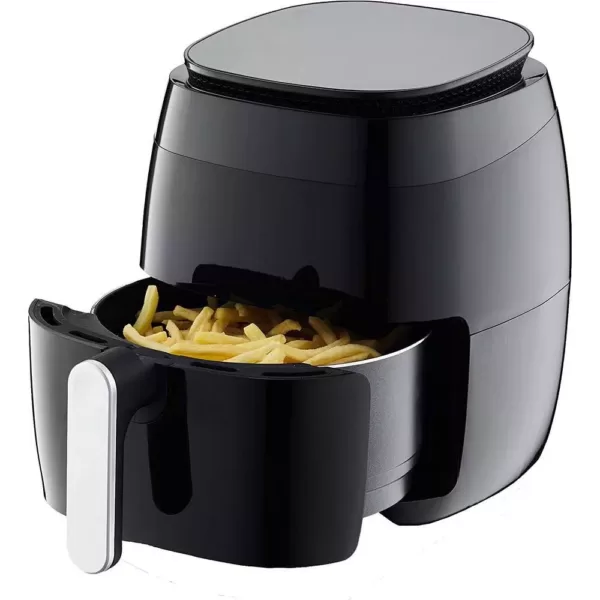 GoWISE USA 5 Qt. Black Air Fryer with Duo Touchscreen Display