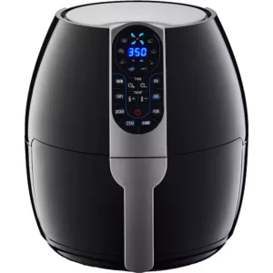 GoWISE USA 5.0 qt. Black Electric Air Fryer with 8-Presets with Recipe Book