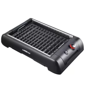 GoWISE USA 2-in-1 149 sq. in. Black Smokeless Indoor Grill with Interchangeable Plates