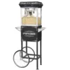 Great Northern Foundation Popcorn Machine with Cart- Popper Makes 2 Gallons- 6-Ounce Kettle, Old Maids Drawer, Warming Tray & Scoop