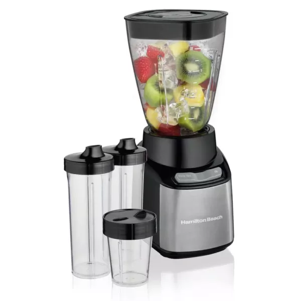 Hamilton Beach Stay or Go Travel-Sized 32 oz. 2-Speed Black Blender