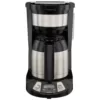 Hamilton Beach 8-Cup Black Programmable Coffee Maker with Thermal Carafe