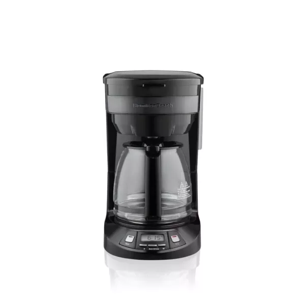 Hamilton Beach 12-Cup Black Stainless Programmable Drip Coffee Maker