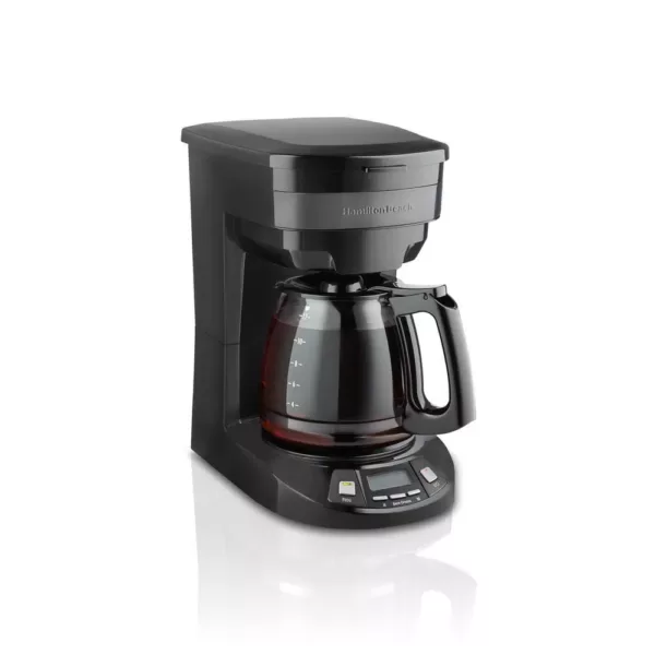 Hamilton Beach 12-Cup Black Stainless Programmable Drip Coffee Maker