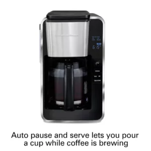 Hamilton Beach 12-Cup Black Programmable Easy Access Deluxe Coffee Maker