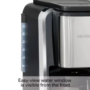 Hamilton Beach 12-Cup Black Programmable Easy Access Deluxe Coffee Maker