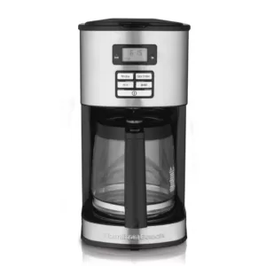 Hamilton Beach 12-Cup Black Programmable Coffee Maker with Automatic Shut-Off