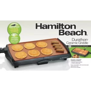 Hamilton Beach 200 sq in. Black Durathon Ceramic Griddle