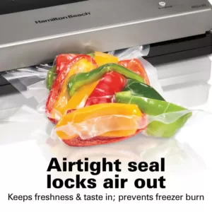 Hamilton Beach Nutrifresh Black Food Vacuum Sealer with Extended Seal