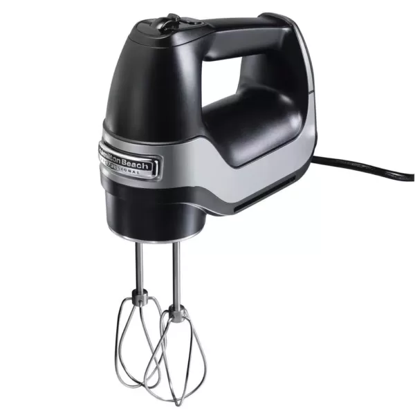 Hamilton Beach Professional 5-Speed Black Hand Mixer