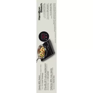 Hamilton Beach Single Burner 10 in. Black Induction Cooktop