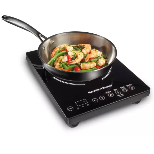 Hamilton Beach Single Burner 10 in. Black Induction Cooktop