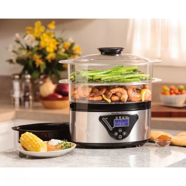 Hamilton Beach 22-Cup Black Rice Cooker