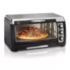 Hamilton Beach 6 Slice Easy Clean Black Toaster Oven