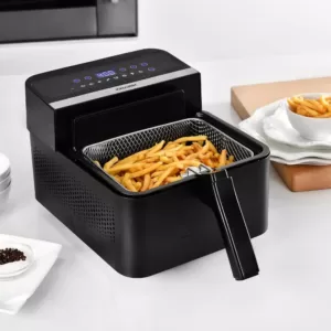 KALORIK 3.5 Qt. Black 2-in-1 Digital Deep and Air Fryer