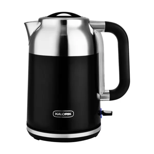 KALORIK Retro 7-Cup Black Cordless Electric Kettle