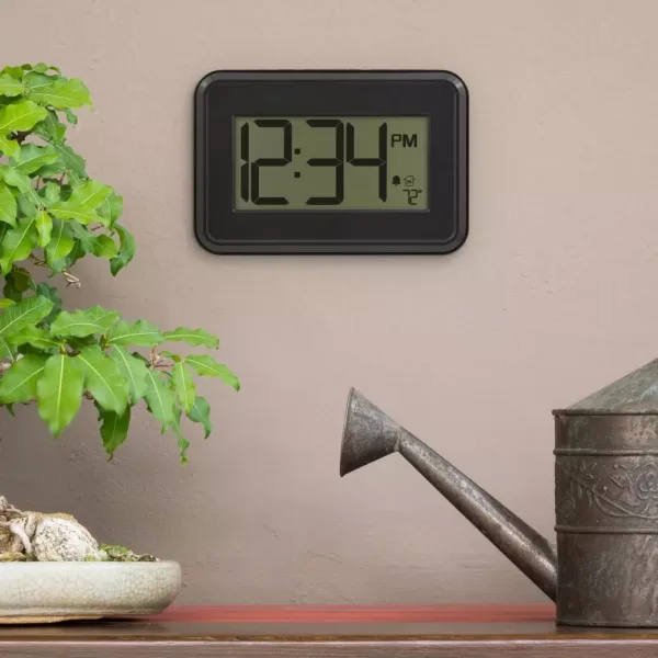 La Crosse Technology Digital Wall Clock with Temperature & Countdown Timer