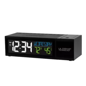 La Crosse Technology Pop-Up Bar Projection Alarm Clock with USB Charging Port