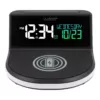 La Crosse Technology Wireless Charging Alarm Clock with Glowing light base