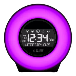 La Crosse Technology Color Mood Light Alarm Clock with Nature Sounds