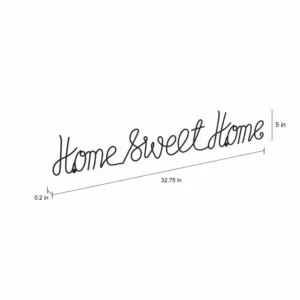 Lavish Home "Home Sweet Home" Metal Cutout Sign