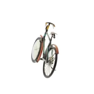 LITTON LANE 10 in. x 16 in. Iron Clock in Bicycle Frame