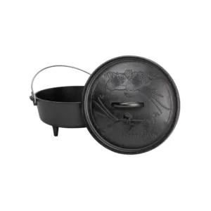 Lodge Wildlife Series 5-Piece Cast Iron Cookware Set in Black