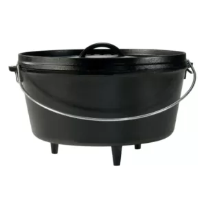 Lodge 8 Qt. Cast Iron Deep Dutch Oven with Lid and Bail Handle