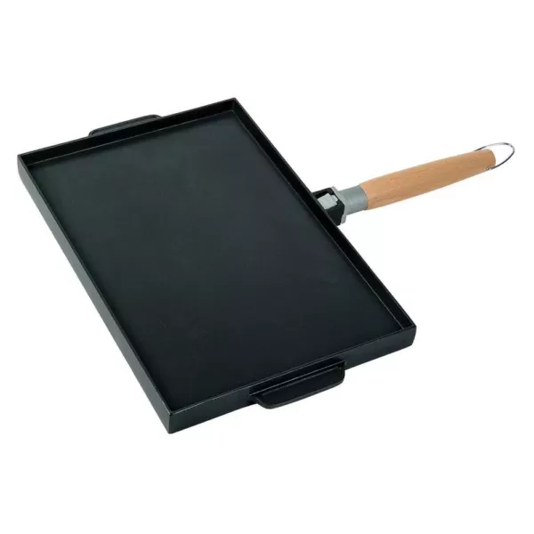 MasterPan Innovative Series 15 in. Cast Aluminum Nonstick Grill Pan in Black