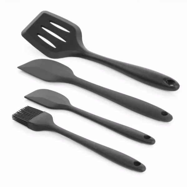 MegaChef Black Silicone Cooking Utensils (Set of 12)