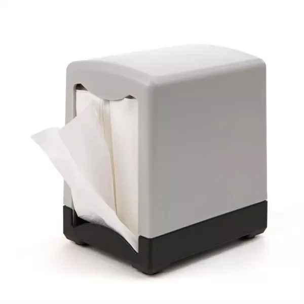 Mind Reader Freestanding Black 7 in. Interfold Table Top Napkin Dispenser (2-Pack)