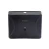 Mind Reader Wall Mounted Black Paper Towel Dispenser with Transparent Viewing Window