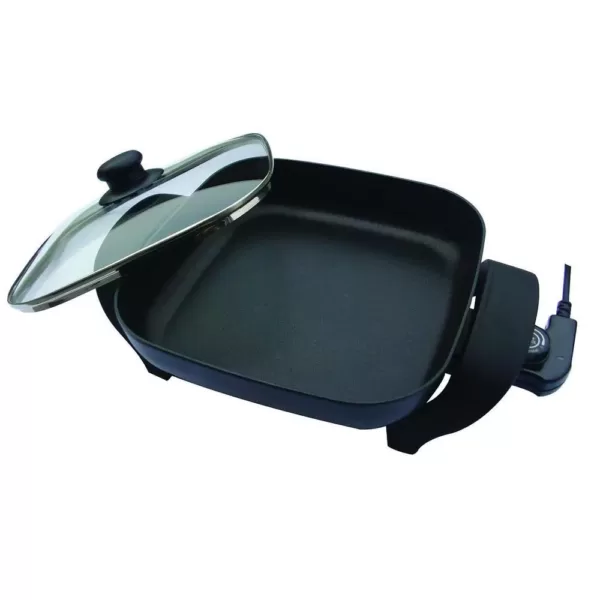 Nesco 8 in. Black Non-Stick Electric Skillet with Heat Resistant Handles