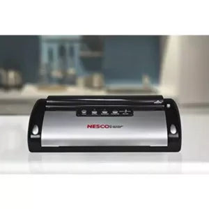 Nesco Black Food Vacuum Sealer with Bag Cutter