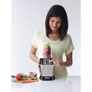 NINJA Nutri Auto iQ 24 oz. 3-Speed Black High Speed Single Serve Blender