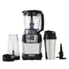 NINJA Nutri Auto-iQ 40 oz. 5-Speed Black Blender with Travel Cups