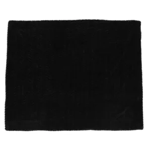 Noble House Toscana Black Faux Fur Throw Blanket