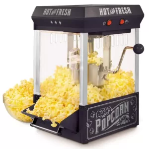 Nostalgia 390-Watts 2.5 oz. Black Kettle Popcorn Maker