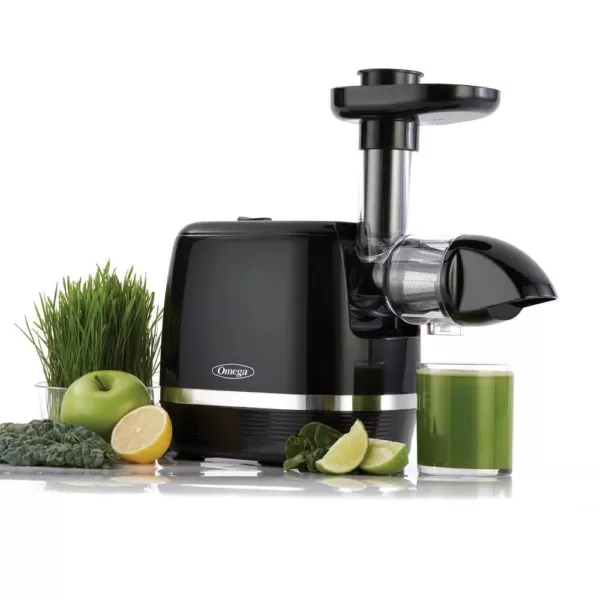 Omega Cold Press Black 365-Juicer Slow Masticating Juice Extractor