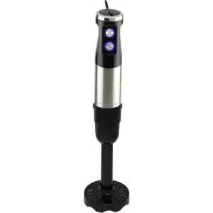 Ovente 6-Speed Hand Blender Potato Masher Attachment, Black