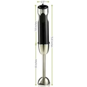 Ovente 6-Speed Black Immersion Blender