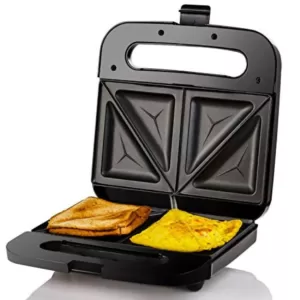 Ovente 2-Slice Electric Sandwich Maker Non Stick Grill, Black (GPS401B)