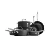 OXO Good Grips 12-Piece Hard-Anodized Aluminum Ceramic Nonstick Cookware Set in Black