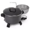 Presto 10 qt. Black Kitchen Kettle Deep Fryer-Multi Cooker