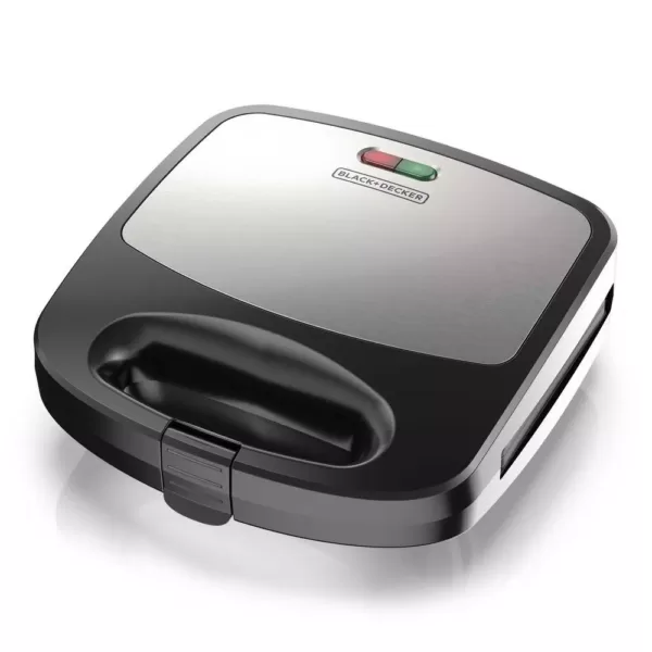 BLACK+DECKER 3-in-1 Black Morning Meal Station Waffle Maker and Grill