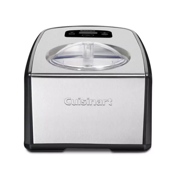 Cuisinart 1.5 Qt. Black and Silver Ice Cream Maker with Touchpad Controls