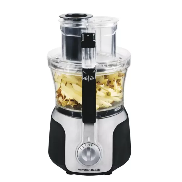 Hamilton Beach Big Mouth Deluxe 14-Cup Grey-Black Food Processor