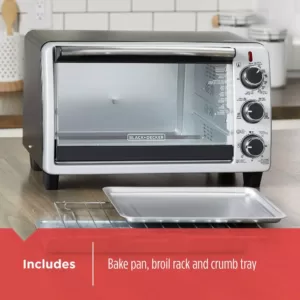 BLACK+DECKER 6-Slice in Black Toaster Oven