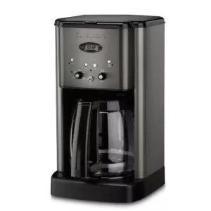 Cuisinart Brew Central 12-Cup Black Stainless Steel Drip Coffee Maker with Glass Carafe